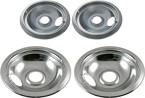 316048413 and 316048414 4 Pieces Set for Frigidaire Drip Stove Burn Pan