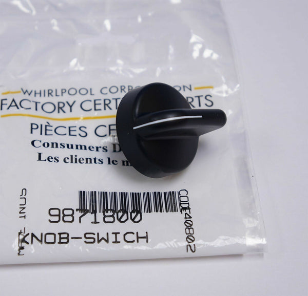 New OEM Genuine 9871800 Whirlpool Trash Compactor Knob Rotary Switch W