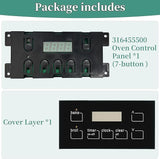 316455500 for Kenmore Frigidaire Electric Oven Control Board with 316220725 Touchpad Overlay