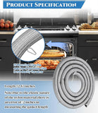 LIFETIME WARRANTY WPW10162384 for Whirlpool Jenn-Air Maytag IKEA Oven Range Door Gasket 72.83" Length