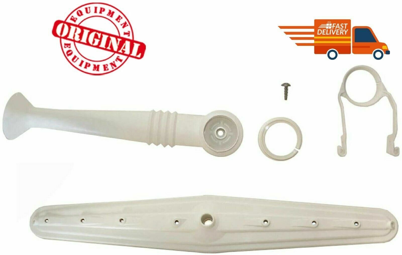 Genuine 675808 Whirlpool Dishwasher Middle Spray Arm And Supply Tube Kit