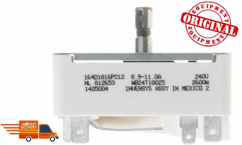 New Genuine OEM WB24T10025 GE Oven Range Surface Element Control Switch