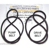 New OEM 12112425 Maytag Washer DRIVE & PUMP Belts Set  Washer Belt Set Genuine