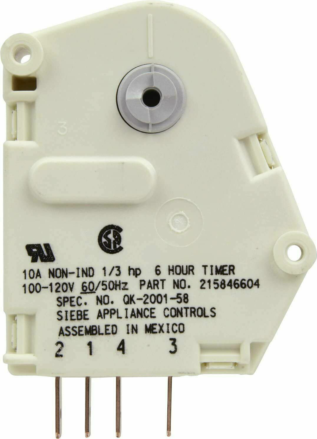 New OEM 215846604 Frigidaire Refrigerator Timer-Defrost 6 Hours Genuine