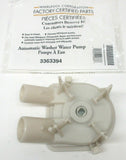 New Genuine OEM Whirlpool Washer Washing Machine Drain Pump WP3363394