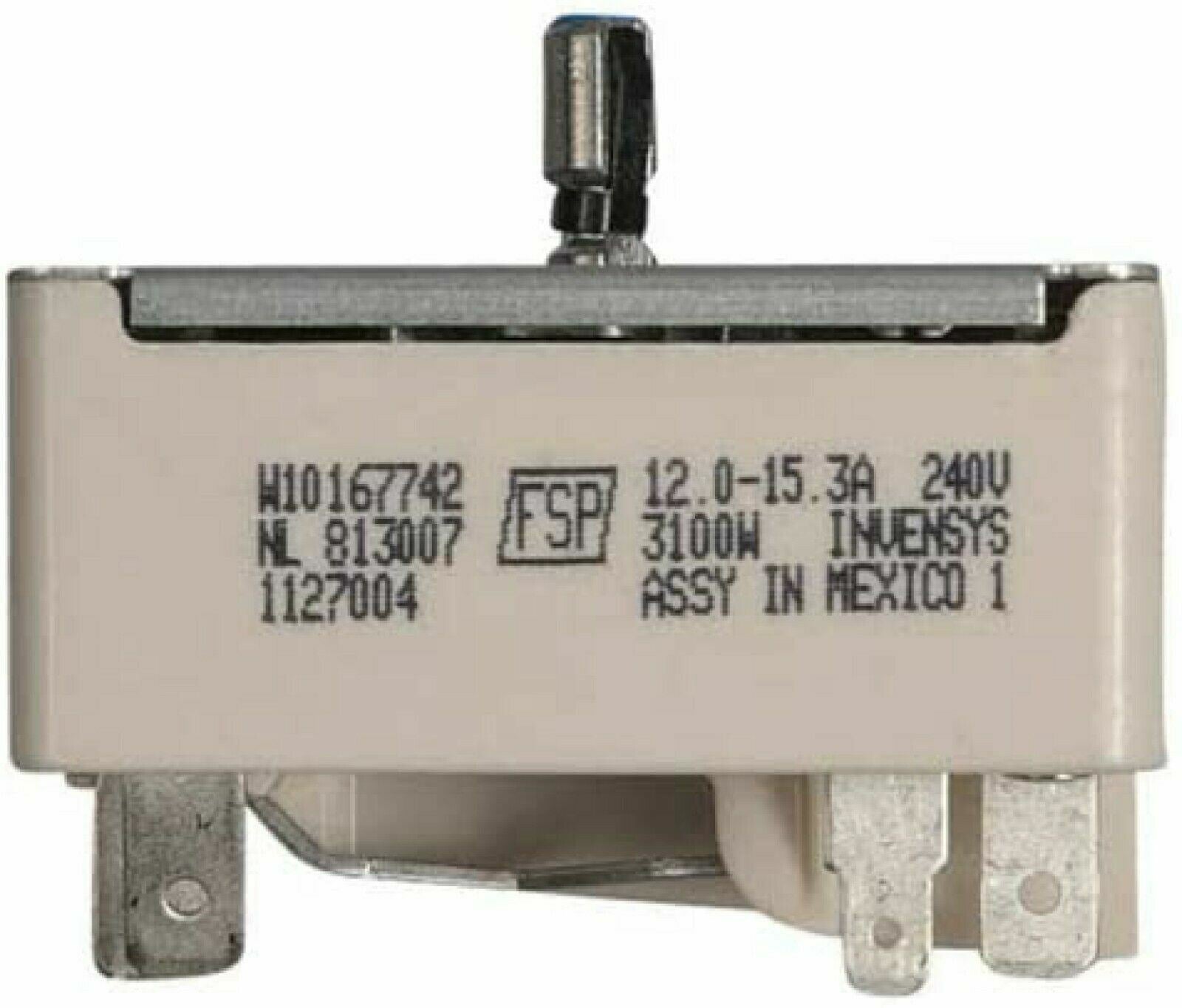 New OEM Genuine W10167742 Whirlpool Infinite Switch for Range