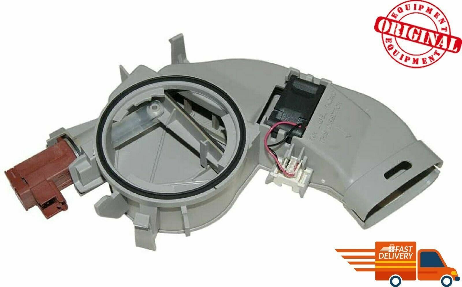 New Genuine OEM Whirlpool WPW10469574 Dishwasher Vent and Fan W10469574