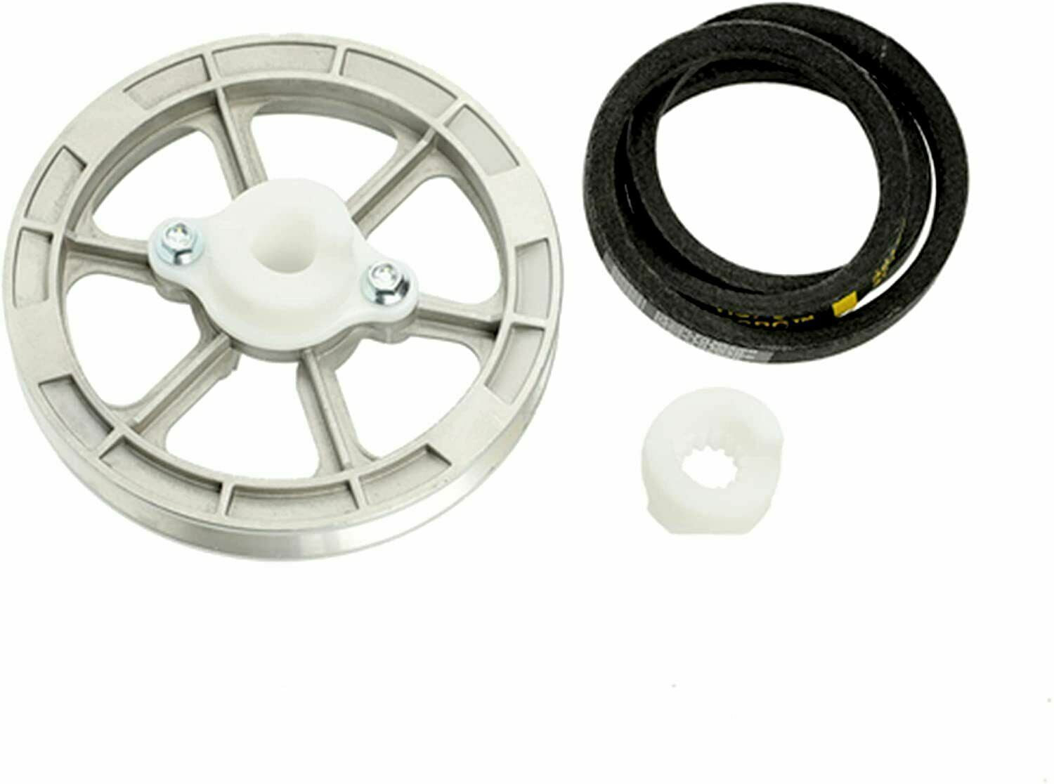 New OEM Genuine Speed Queen # 204486 Washer Aluminum Pulley With Belt Kit