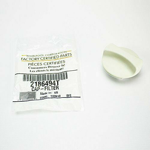 New OEM Genuine Whirlpool 2186494T Refrigerator Water Filter Cap