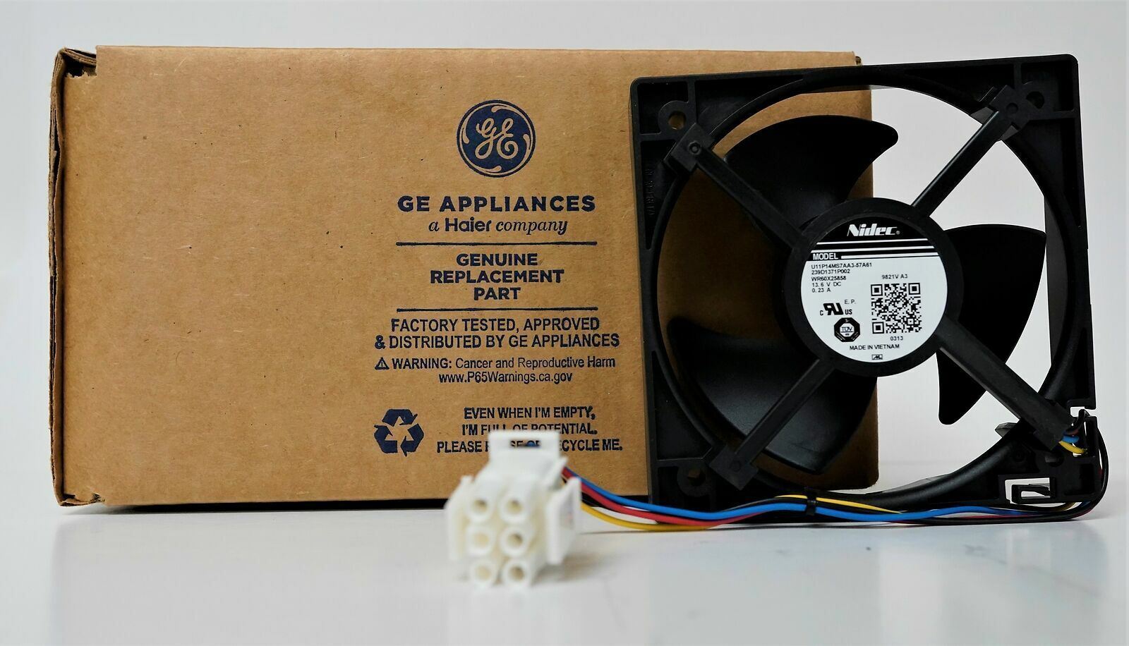 New Genuine OEM GE WR60X25858 Refrigerator Freezer Evaporator Fan Motor DC