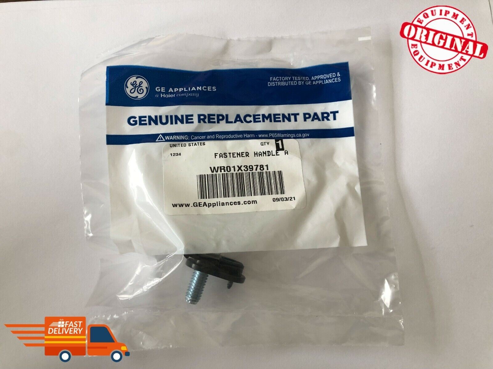 New Genuine OEM GE WR01X39781 WR01X25070 Handle Fastener Assembly