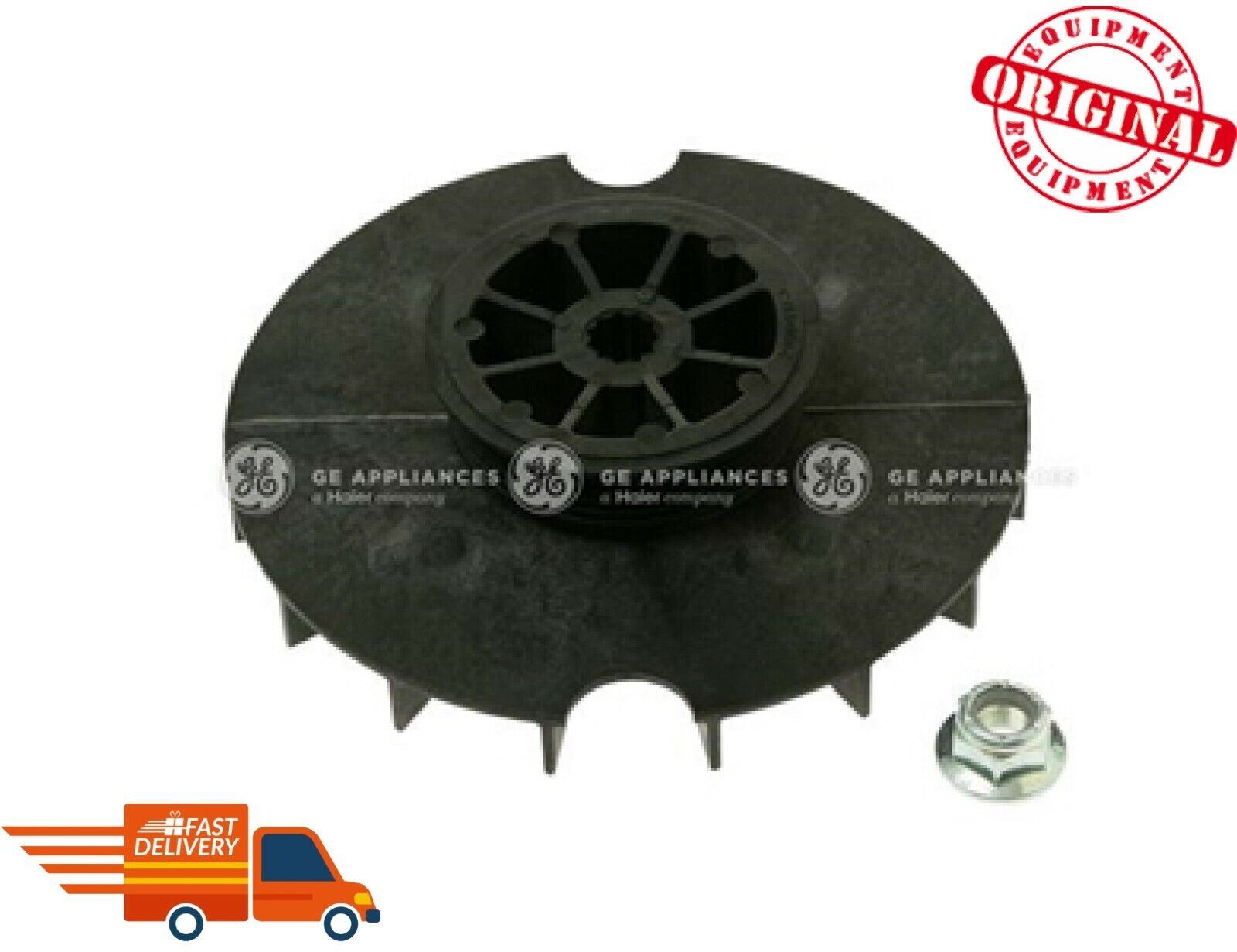 New OEM Genuine WH03X32218 GE 1/3 Hp Motor Pulley & Nut