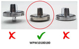 New OEM Genuine Whirlpool W10180180 Oven Range Burner Knob WPW10180180