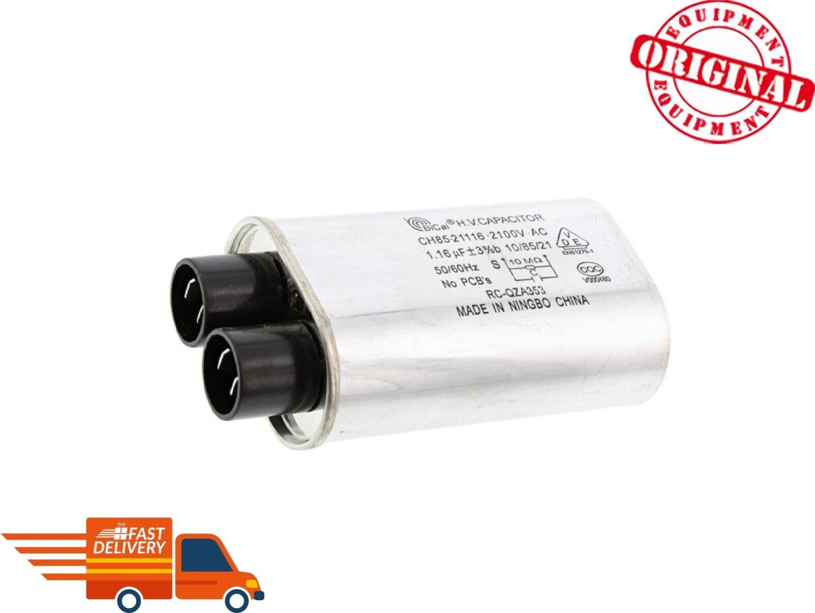 New Genuine OEM W10561770Whirlpool Microwave High Voltage Capacitor WPW10561770